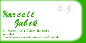 marcell gubek business card
